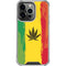 Marijuana Rasta Distressed iPhone 16 Pro Clear Case